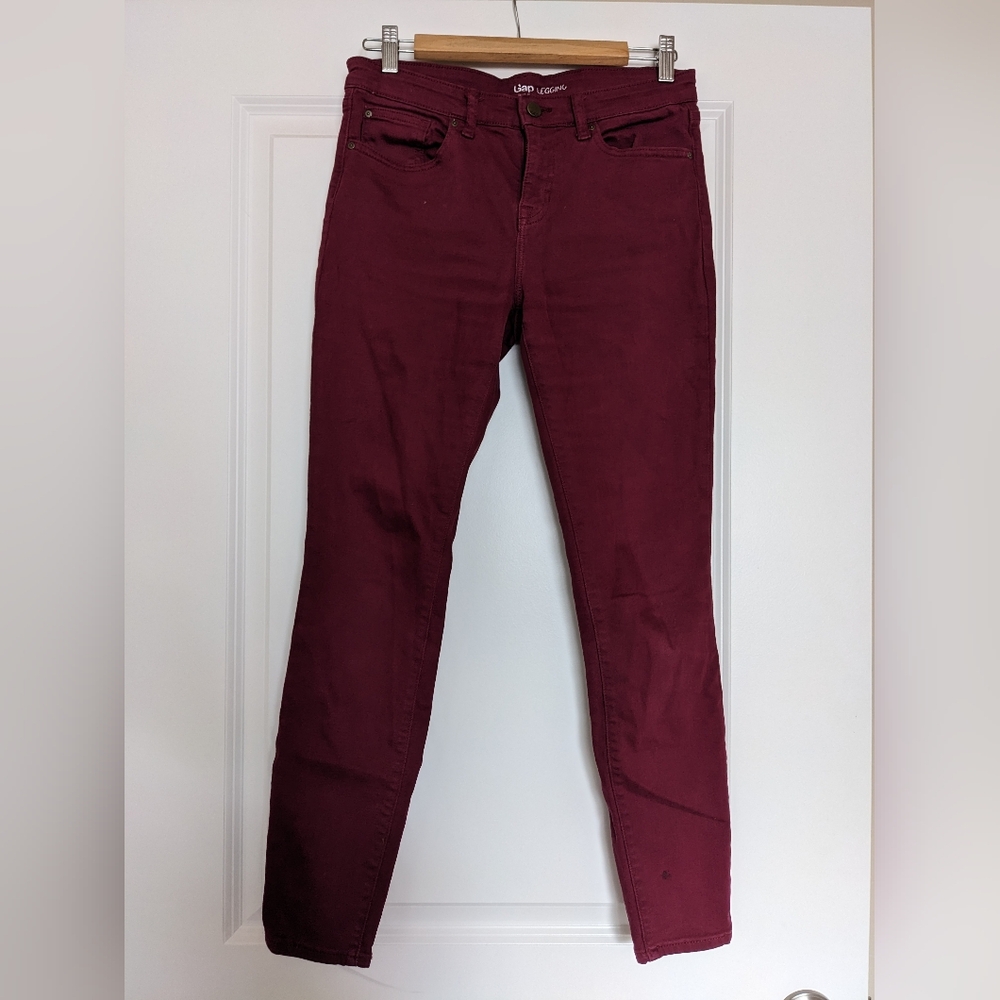 Gap Cranberry Skinny Jeans